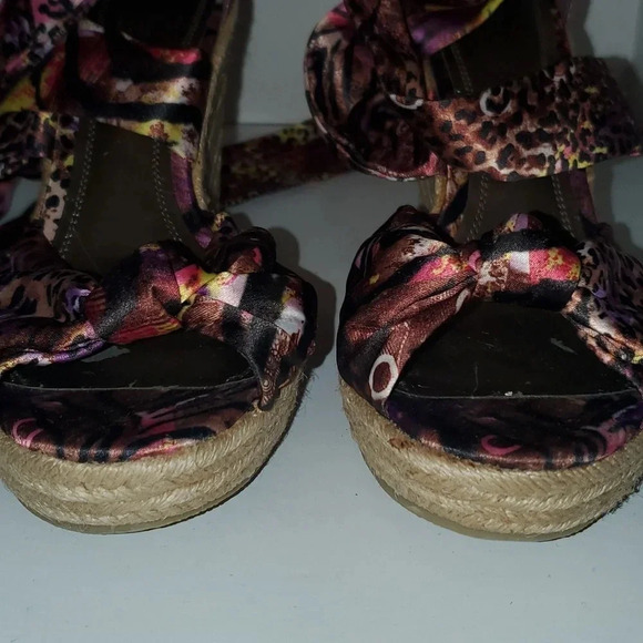 Impo Tipsy Wedge Strap Up Espadrilles Size 10M - Picture 11 of 15